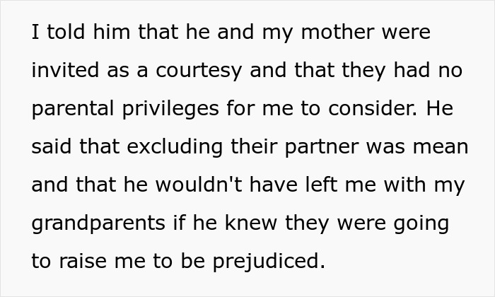 Bride Bans Polyamorous Parents' Throuple Partner From Her Wedding And Asks Folks Online If She's The Bad Guy