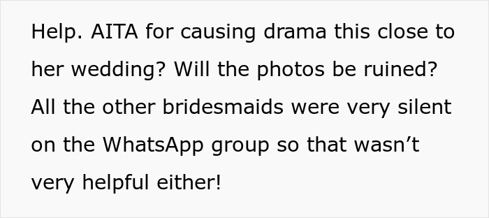 "We Are Absolutely NOT Allowed To Wear Coats”: Bridesmaid Stresses About Her Health After Bride Bans Coats From Her Winter Wedding "We Are Absolutely NOT Allowed To Wear Coats”: Bridesmaid Stresses About Her Health After Bride Bans Coats From Her Winter Wedding