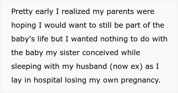 Woman Can’t Forgive Her Sister Who Slept With Her Husband While She Was Losing A Baby, Refuses To Be An Aunt To Her Children Woman Can’t Forgive Her Sister Who Slept With Her Husband While She Was Losing A Baby, Refuses To Be An Aunt To Her Children