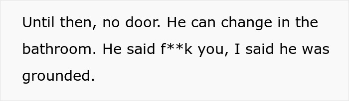 Mother Asks Whether She’s In The Wrong For Removing The Door To Her Son’s Room Indefinitely, The Internet Responds Mother Asks Whether She’s In The Wrong For Removing The Door To Her Son’s Room Indefinitely, The Internet Responds