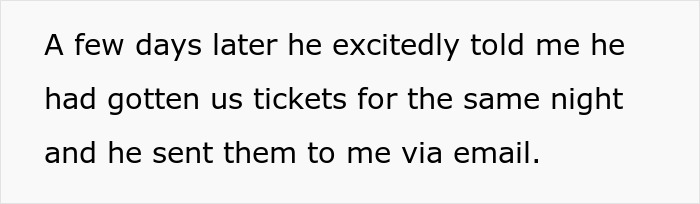 "They Just Threw Me The Scraps": Woman Is Told To 'Grow Up' After Getting Mad At Her Dad Who Bought Better Tickets To A Show For His Wife "They Just Threw Me The Scraps": Woman Is Told To 'Grow Up' After Getting Mad At Her Dad Who Bought Better Tickets To A Show For His Wife