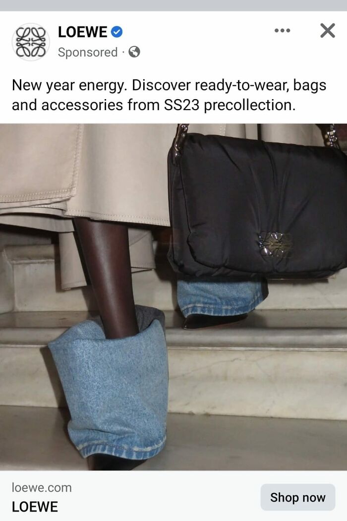 I Don't Know What Makes The Facebook Algorithm Think I'm In The Market For Thousand-Dollar Joots (Yes, That Is How Much They Cost)