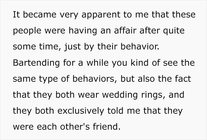 People Are Cracking Up At This Story Of A Bartender Who Accidentally Exposed A Cheating Customer Because Of Her Poor Eyesight People Are Cracking Up At This Story Of A Bartender Who Accidentally Exposed A Cheating Customer Because Of Her Poor Eyesight