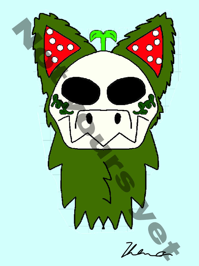 A Character I Gave Away In A Trade, An The Only Time I Was Able To Draw Full Frontal Faces