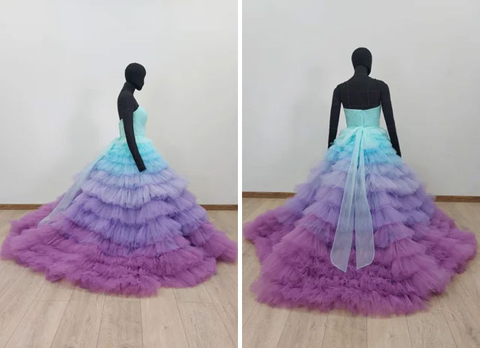 Mi vestido hecho a mano. Por favor, califiquen mi trabajo