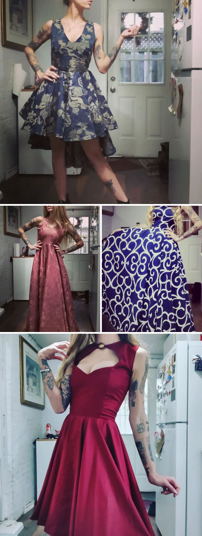 I Started Sewing 3 Months Ago. These Are My Favorite Designs So Far. I Don't Sell Anything Because I'm Far Too New. All My Fabric Is Thrifted As Well