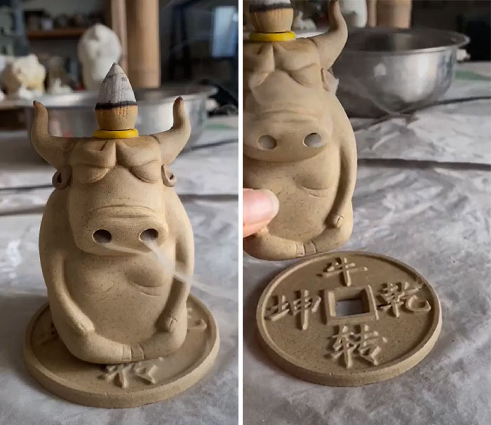 Angry Bull Incense Burner