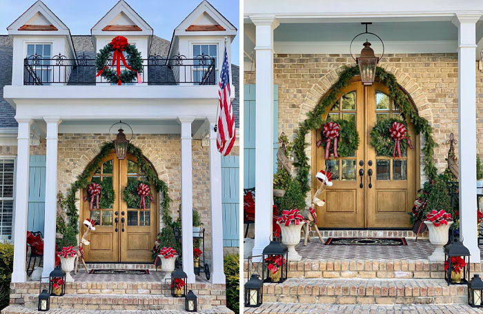 I Present You My Porch Dressed For Christmas