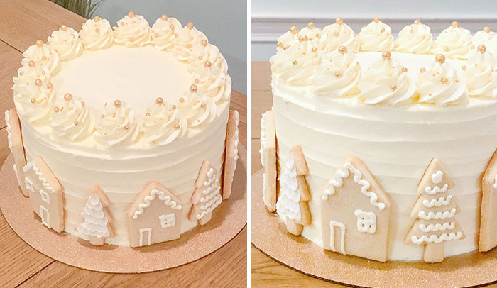 White Chocolate Christmas Cake