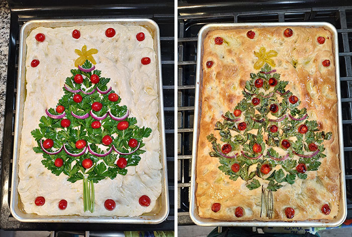 Christmas Tree Focaccia