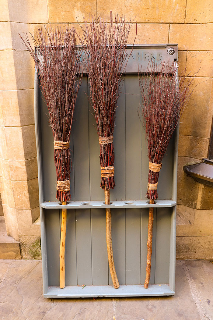 Hanged brooms