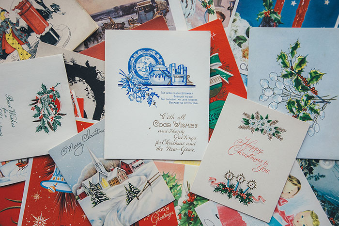 Colorful Christmas cards