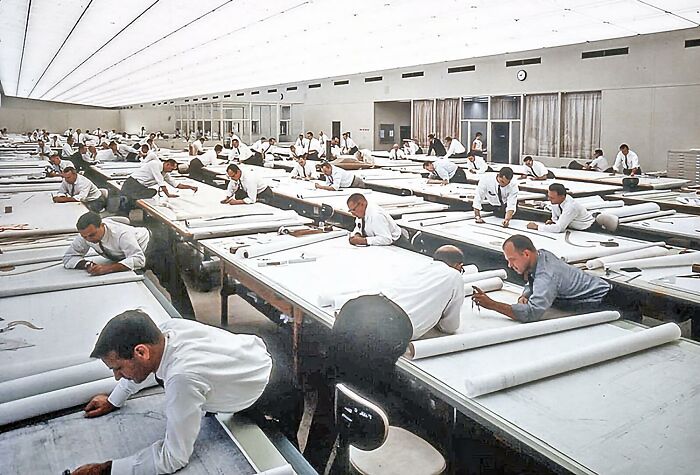 Office Life Before The Invention Of Autocad And Other Drafting Softwares