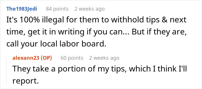 Manager Tells Waitress To Leave The New Girl Alone Or She'll Lose Her Tips While She Just Sits On Their Phones, Regrets It When Things Get Out Of Hand
