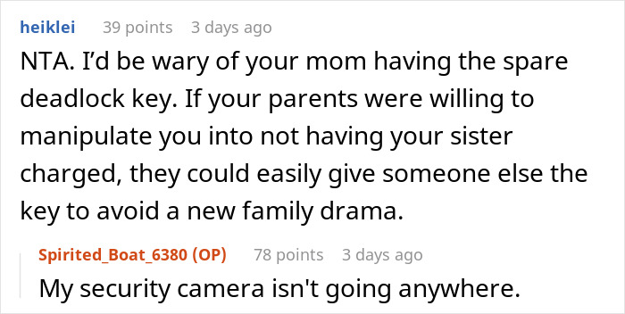&ldquo;Am I A Jerk For Making My Parents Choose Between My Sister Going To Jail Or Replacing My Car With Their Vacation Money&rdquo;