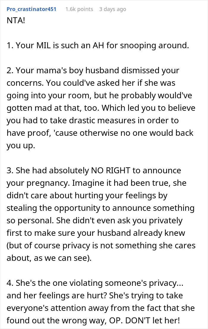 Woman Tells The Whole Family Her DIL Is Pregnant After Finding Her Positive Pregnancy Test, Is 'Heartbroken' After Discovering It Was A Trap To Expose Her Snooping Woman Tells The Whole Family Her DIL Is Pregnant After Finding Her Positive Pregnancy Test, Is 'Heartbroken' After Discovering It Was A Trap To Expose Her Snooping
