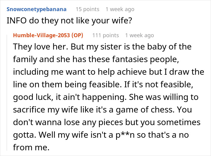 “Am I A Jerk For Not Going To My Sister’s ‘Childfree Wedding'?” “Am I A Jerk For Not Going To My Sister’s ‘Childfree Wedding'?”