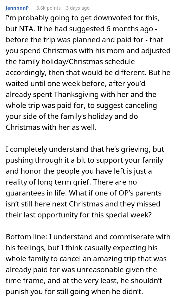 Wife Leaves To Hawaii Without Her Husband Who Wanted To Stay With His Widow Mom, Asks If She's A Jerk Wife Leaves To Hawaii Without Her Husband Who Wanted To Stay With His Widow Mom, Asks If She's A Jerk
