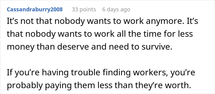 Woman Gets Put In Her Place When She Complains About How Nobody Wants To Work When She Just Said She Doesn’t Have A Job Woman Gets Put In Her Place When She Complains About How Nobody Wants To Work When She Just Said She Doesn’t Have A Job