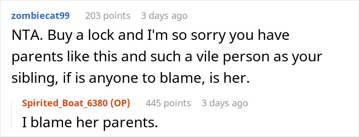 &ldquo;Am I A Jerk For Making My Parents Choose Between My Sister Going To Jail Or Replacing My Car With Their Vacation Money&rdquo;
