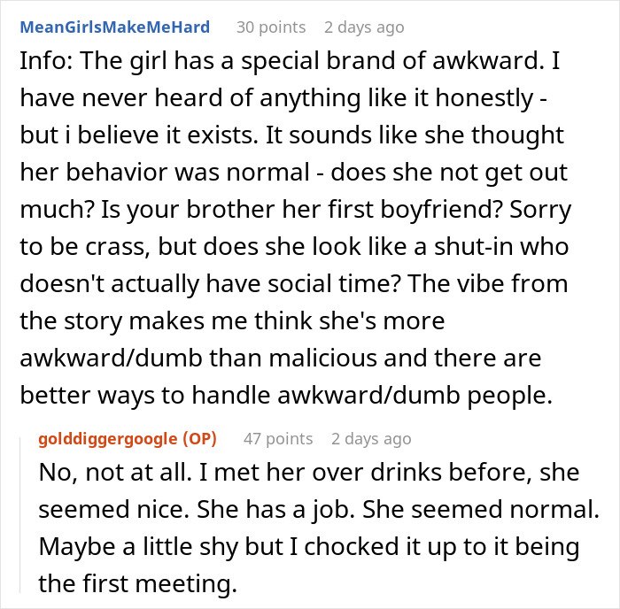 "The Whole Table Went Silent": Person Calls Brother's GF A Gold Digger After She Googled The Cost Of Their Christmas Gifts