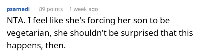 Mom Finds Out Her Vegetarian Son Ate Meat Pie At A Birthday Party, Loses It