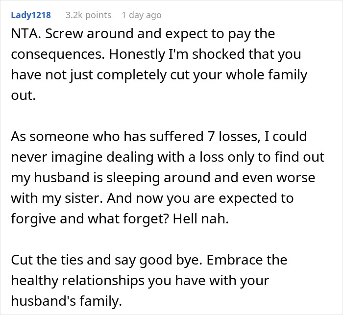Woman Can’t Forgive Her Sister Who Slept With Her Husband While She Was Losing A Baby, Refuses To Be An Aunt To Her Children Woman Can’t Forgive Her Sister Who Slept With Her Husband While She Was Losing A Baby, Refuses To Be An Aunt To Her Children