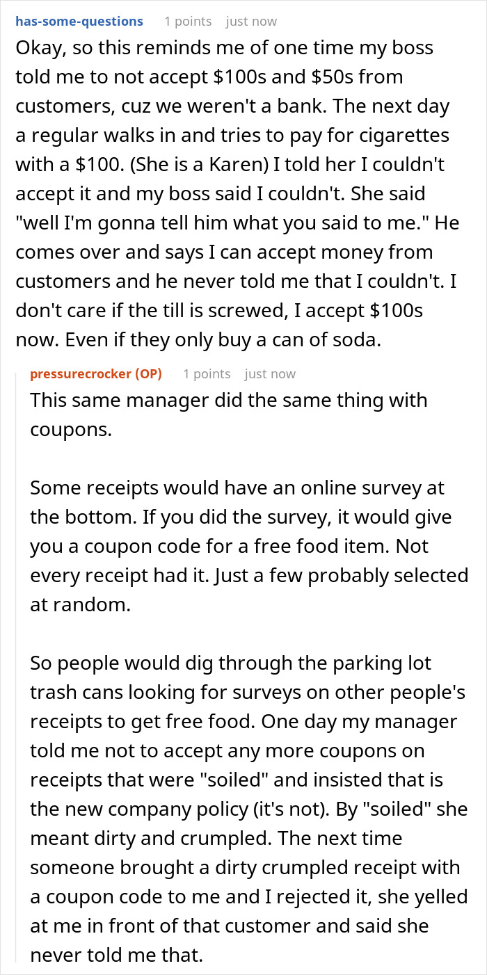 Manager Yells At Employee And Makes Up A New Rule For One Specific Customer, Employee Maliciously Complies And Starts Adding Free Coffee For Everyone Manager Yells At Employee And Makes Up A New Rule For One Specific Customer, Employee Maliciously Complies And Starts Adding Free Coffee For Everyone