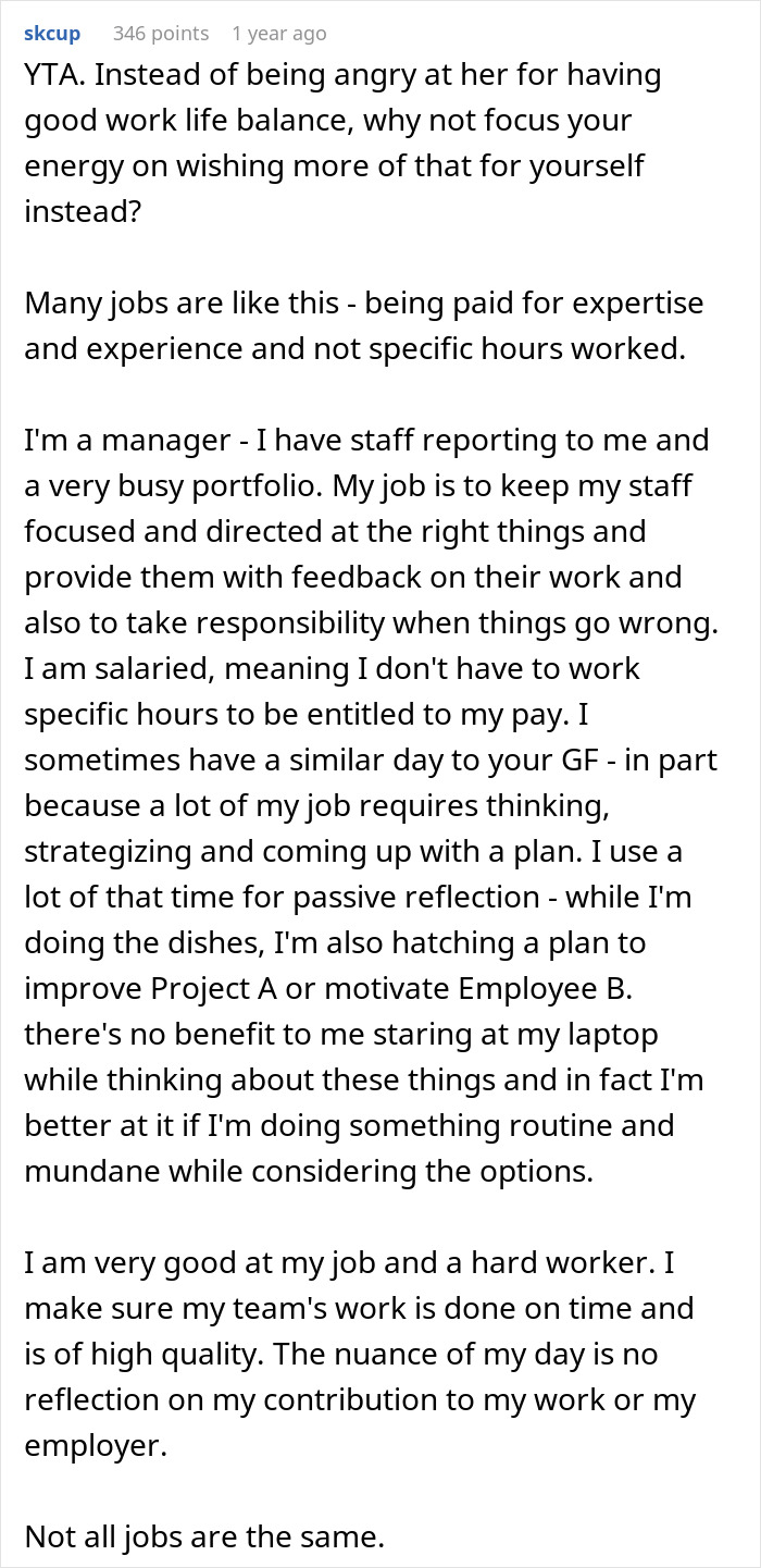 The Internet Lets This Guy Know That He Is Wrong For Being Annoyed At His Girlfriend Because She Doesn&rsquo;t Need To Work As Hard As Him To Earn More