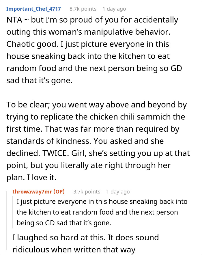 Woman Says She Isn’t Hungry, Causes A Scene When Daughter-In-Law “Gobbles” The Food Up Woman Says She Isn’t Hungry, Causes A Scene When Daughter-In-Law “Gobbles” The Food Up