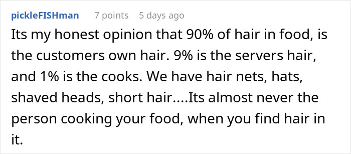 Woman Is Sick And Tired Of Her Boss Blaming Her For The Hair In Customers&rsquo; Food, Dyes Her Hair Blue