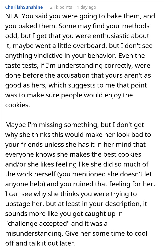 Wife Challenges Her Husband To Give Her Cookie-Baking Tradition A Try, He Ends Up Upstaging Her, Family Drama Ensues Wife Challenges Her Husband To Give Her Cookie-Baking Tradition A Try, He Ends Up Upstaging Her, Family Drama Ensues