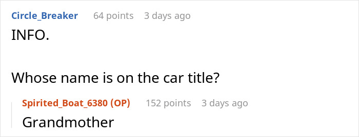 &ldquo;Am I A Jerk For Making My Parents Choose Between My Sister Going To Jail Or Replacing My Car With Their Vacation Money&rdquo;