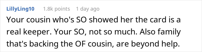 "Cousin&rsquo;s 'Gift' Ruined Christmas And Possibly My Relationship"