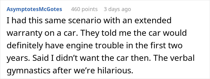 Sales Guy Tries To Upsell Binoculars With Insurance, Says The Client Shouldn&rsquo;t Buy Them Without It, Client Maliciously Complies