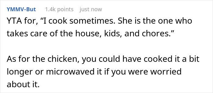 Dad Gets Bashed Online For Refusing To Serve Wife&rsquo;s Undercooked Chicken To Kids