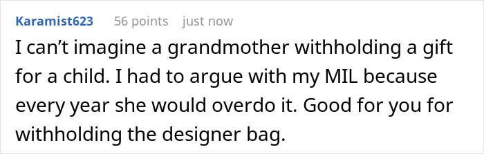 Man Gets Revenge On His MIL By Giving Her $40 Gift Instead Of A $600 One After She Refused To Give Her Gift To His Daughter