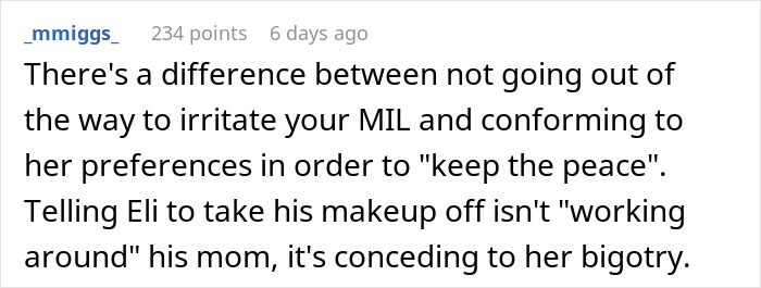 Mom Has The Perfect Response For MIL After She Calls Her Stepson's Eyeshadow Ridiculous, Drama Ensues