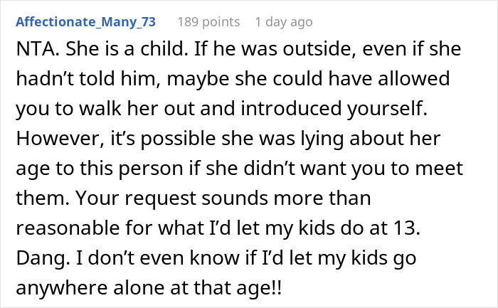 Dad Catches 13 Y.O. Daughter Lying After She Fails To Introduce Her Date, Tells Her To Text Him And Call It Off