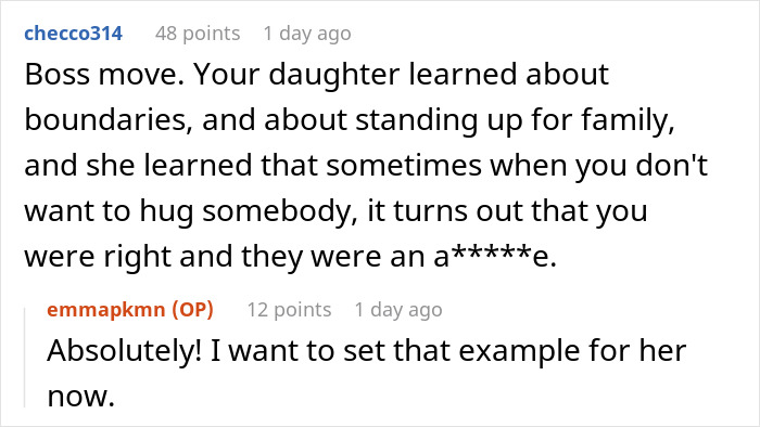 Woman Told To &ldquo;Go Screw Herself&rdquo; After She Stuck Up For Her Daughter Who Didn&rsquo;t Want To Hug A Relative
