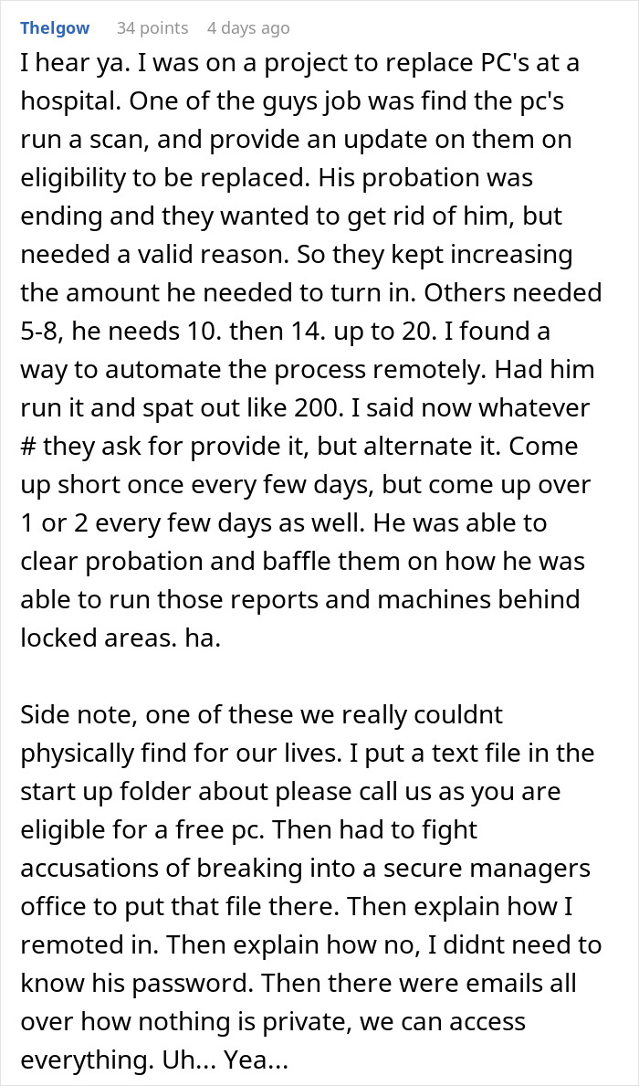 Efficient Employee Learns Boss Expects Him To Do 3 Times More Work Than His Colleagues, Finds A Genius Way To Simulate Working All Day Efficient Employee Learns Boss Expects Him To Do 3 Times More Work Than His Colleagues, Finds A Genius Way To Simulate Working All Day