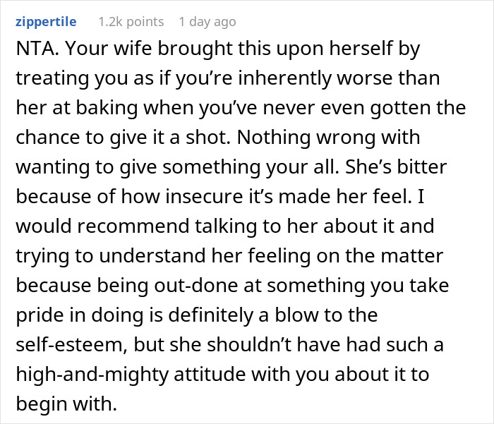 Wife Challenges Her Husband To Give Her Cookie-Baking Tradition A Try, He Ends Up Upstaging Her, Family Drama Ensues Wife Challenges Her Husband To Give Her Cookie-Baking Tradition A Try, He Ends Up Upstaging Her, Family Drama Ensues
