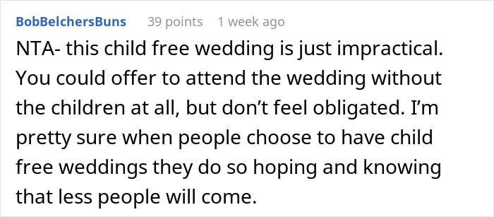 “Am I A Jerk For Not Going To My Sister’s ‘Childfree Wedding'?” “Am I A Jerk For Not Going To My Sister’s ‘Childfree Wedding'?”