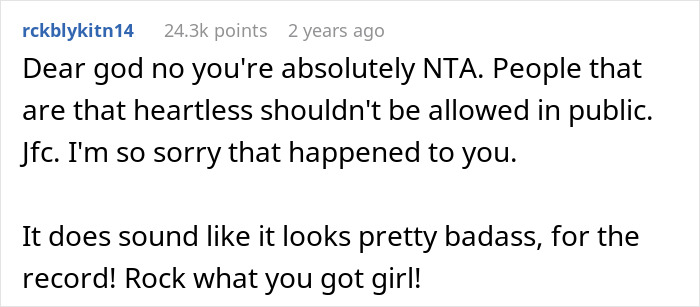 "Am I The Jerk For Leaving Significant Facial Scarring Uncovered On A Plane And Being Confrontational When Asked To Cover It?"