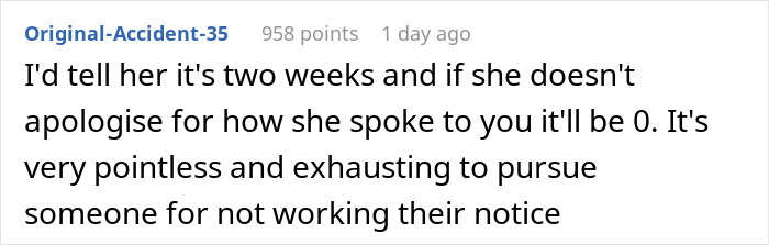 Employee Gets Accused Of Trying To Sabotage The Company By Handing In 2 Weeks’ Notice Right Before The Holidays Employee Gets Accused Of Trying To Sabotage The Company By Handing In 2 Weeks’ Notice Right Before The Holidays