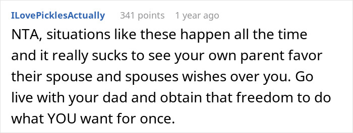 Mom And Stepdad Don&rsquo;t Take It Well When This 16 Y.O. Tells Them She Is Moving In With Her Dad, Thinking She Is &ldquo;Making Things Hard For Everyone&rdquo;