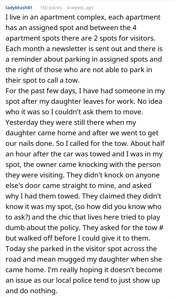 Person Has A Minivan That Was Blocking Their Driveway Towed, Decides To Play Dumb When They See How Rude The Owner Is When He Shows Up