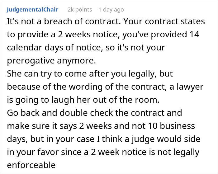 Employee Gets Accused Of Trying To Sabotage The Company By Handing In 2 Weeks’ Notice Right Before The Holidays Employee Gets Accused Of Trying To Sabotage The Company By Handing In 2 Weeks’ Notice Right Before The Holidays