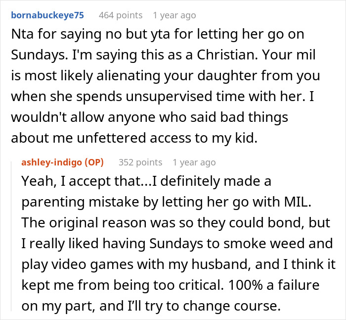 Woman Prohibits MIL From Taking Her 9 Y.O. Daughter To Church &ldquo;Purity Ball,&rdquo; Gets Called A Jerk