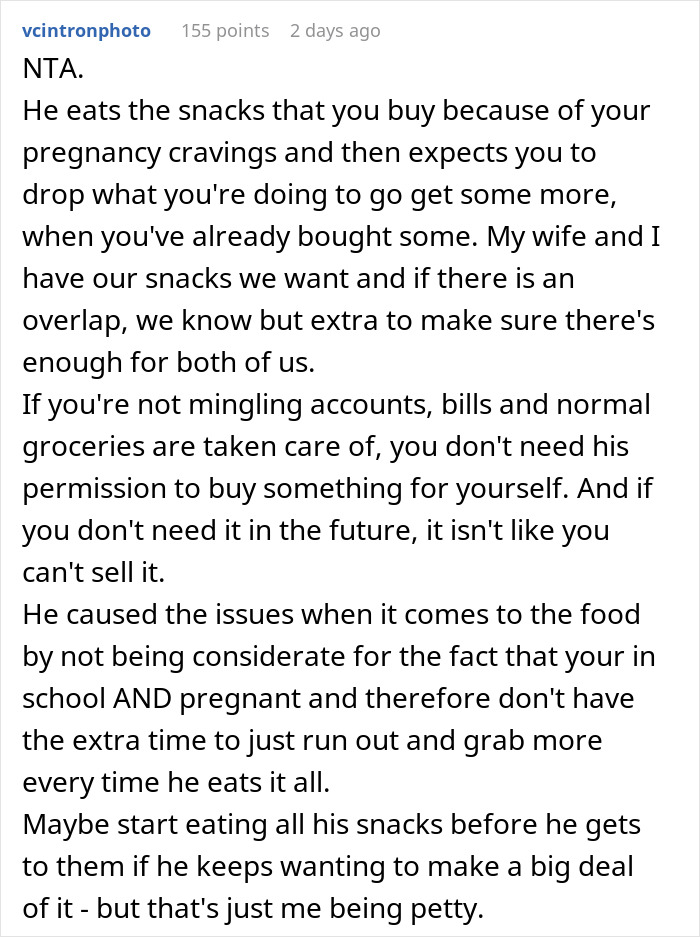 "Am I The Jerk For Buying A Separate Fridge For Our Garage And Putting A Lock On It To Keep My Husband Out?"